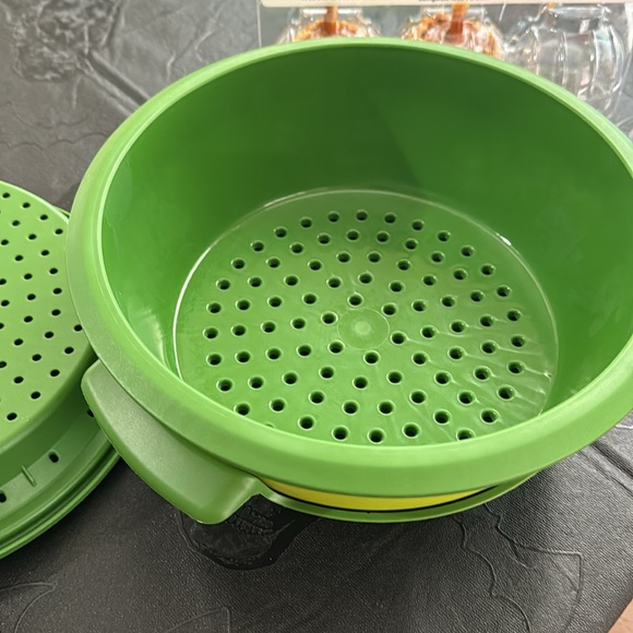 Tupperware Smart microwave Stack Steamer Complete 5 Piece Set Green - Picture 4 of 11
